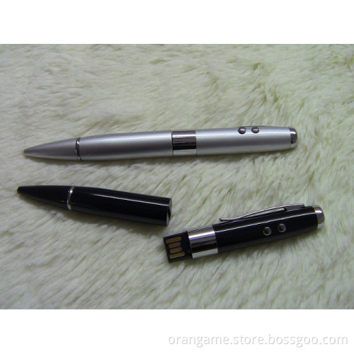 Metal Pen USB Drive USB 2.0, Black/White Color for Choice